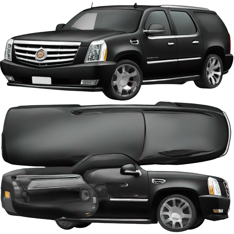 cadillac escalade negra larga emoji