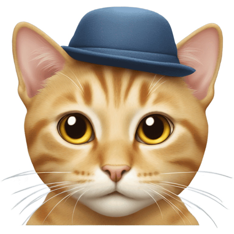 Cat wearing a hat ￼  emoji