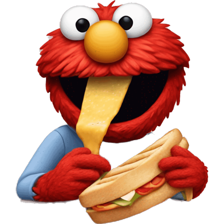 Elmo eating a sandwich  emoji