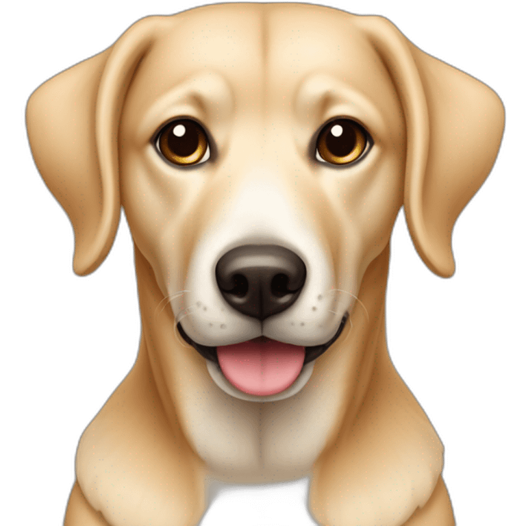 Chien beige oreille poitue emoji