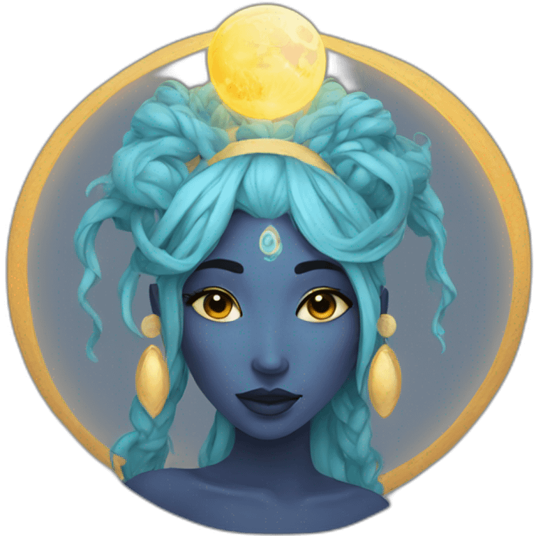 Moon goddess emoji