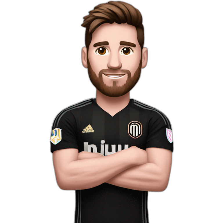 Messi Avec le maillot de inter miami emoji