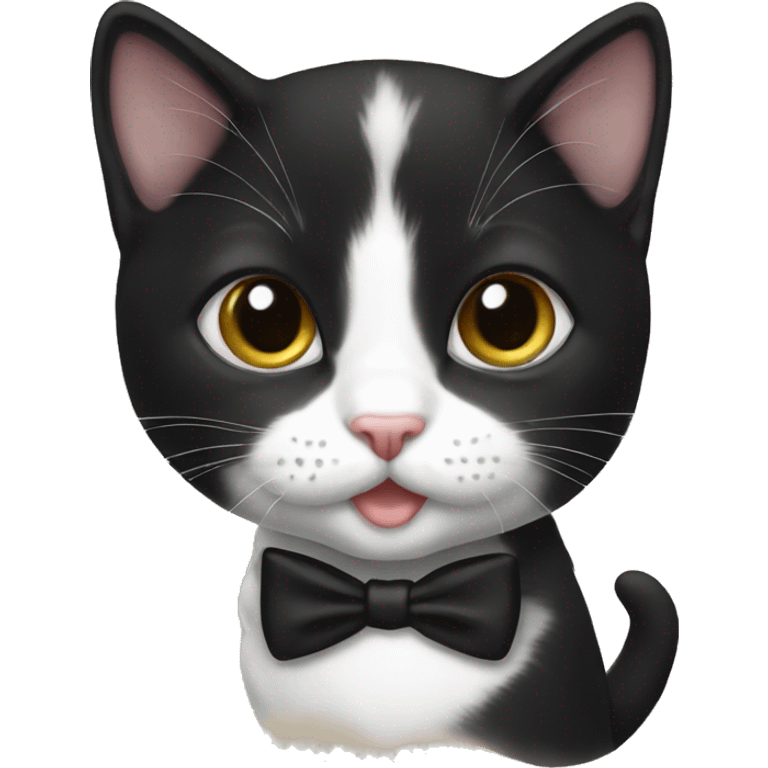 Tuxedo kitten emoji