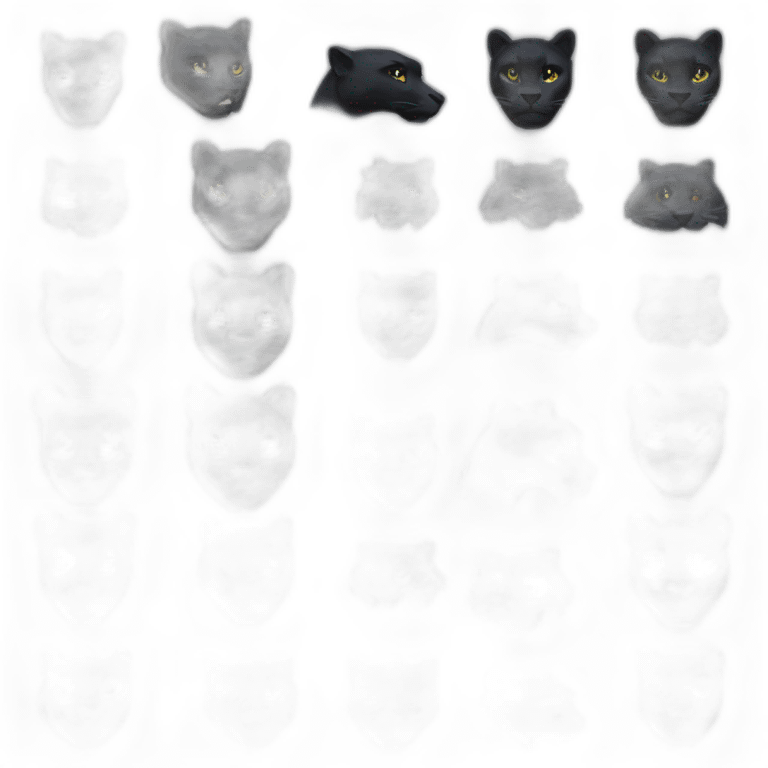 black panther head emoji