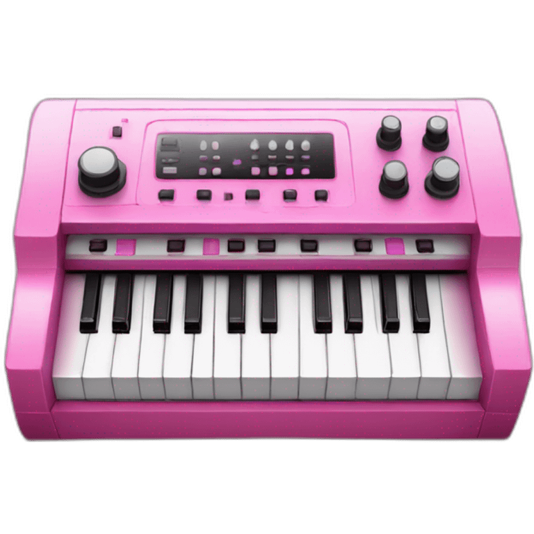 pink mini synthesizer  emoji