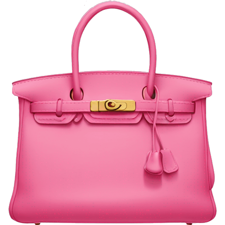 Pink Hermes bag emoji