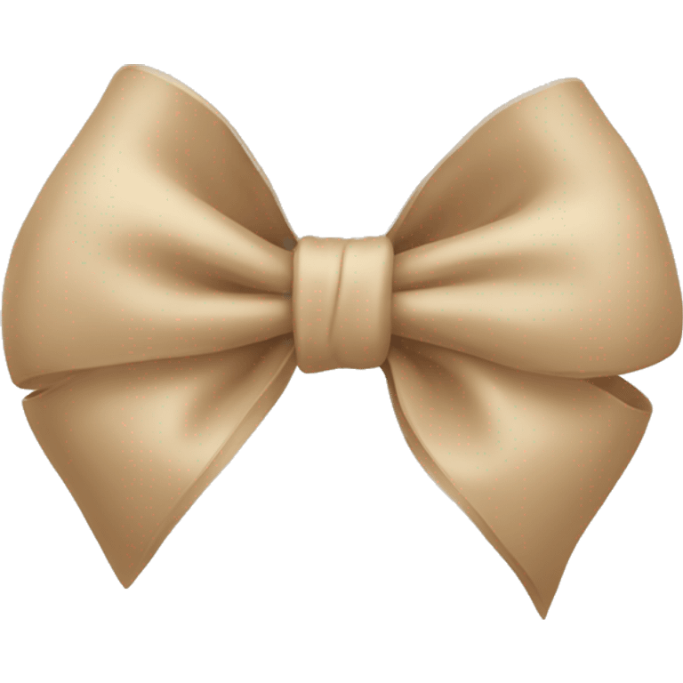 beige bow  emoji