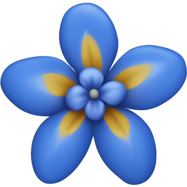 Blue flower emoji