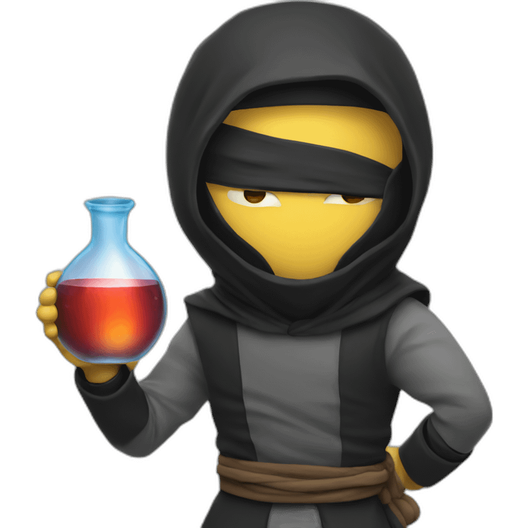 ninja with a potion emoji