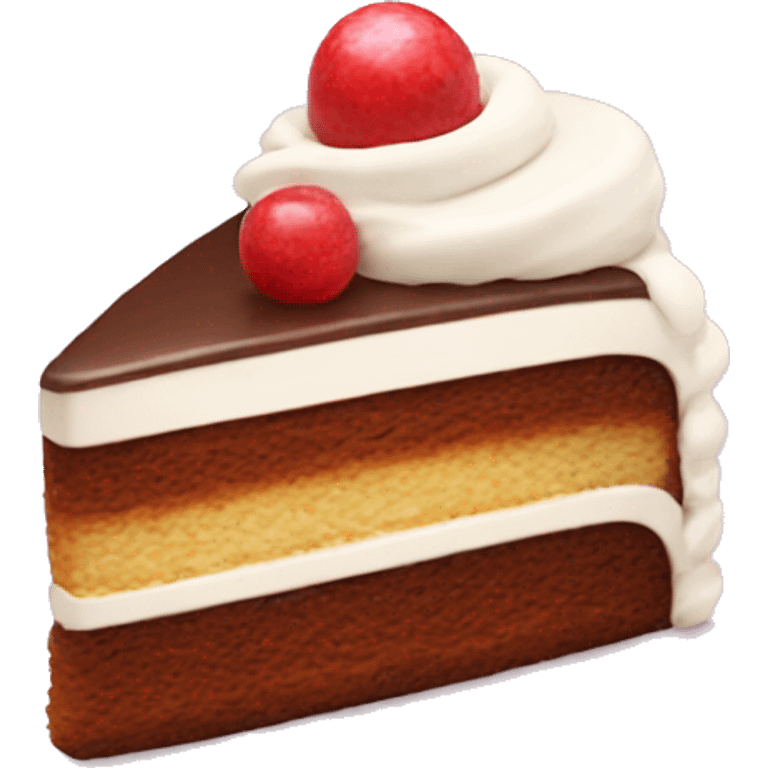 Cute slice of cake emoji