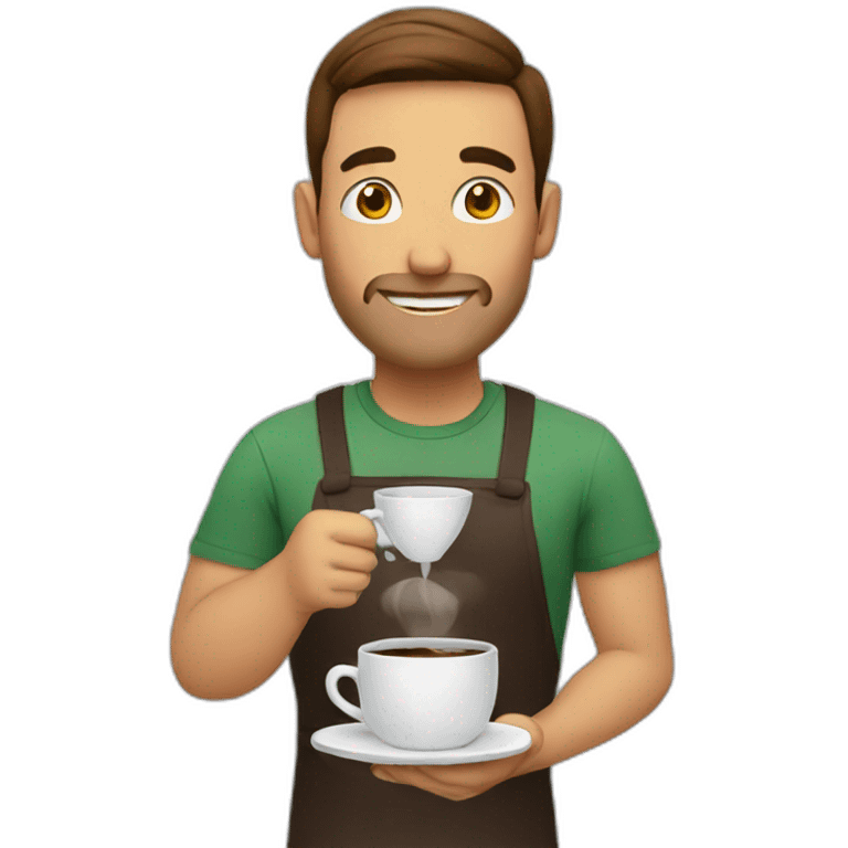 Man making coffee emoji