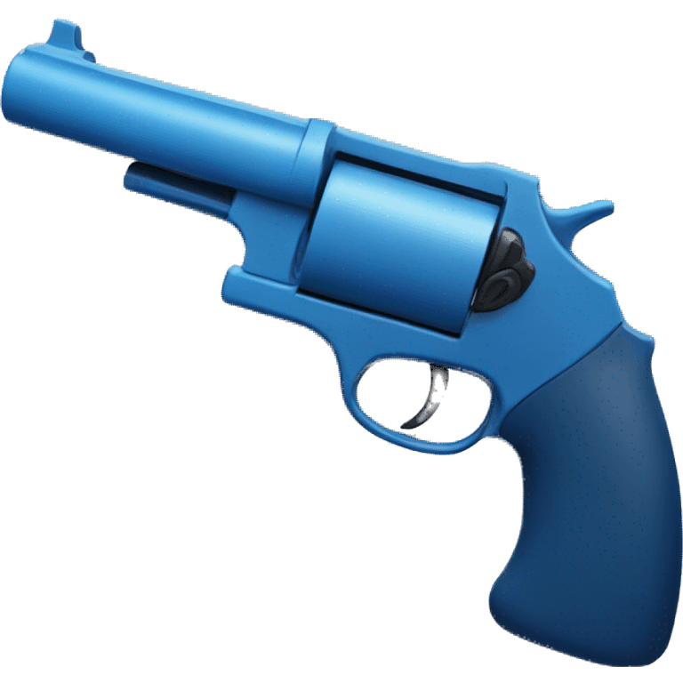 Blue toy pistol emoji