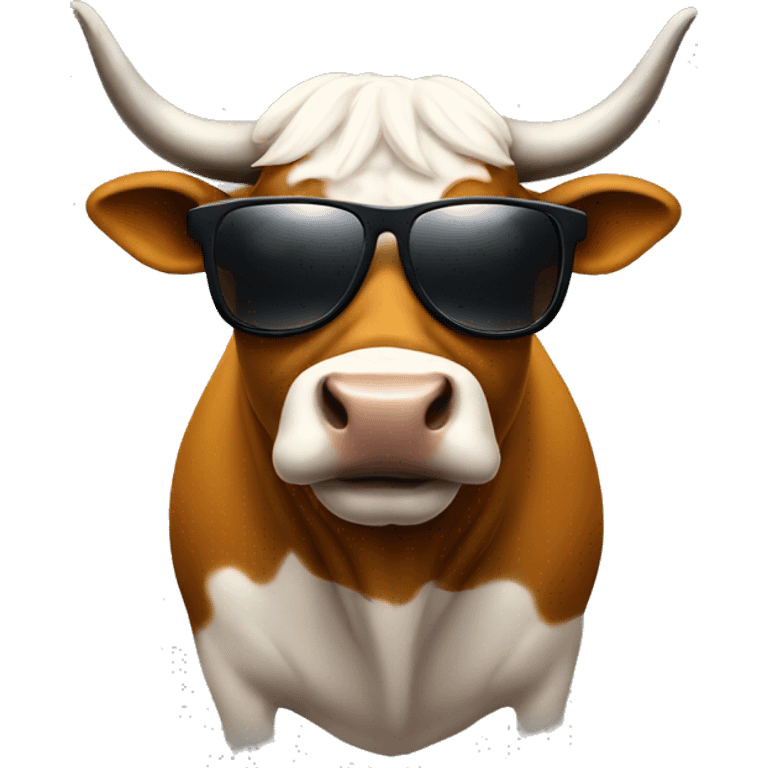 Bull with sunglasses  emoji