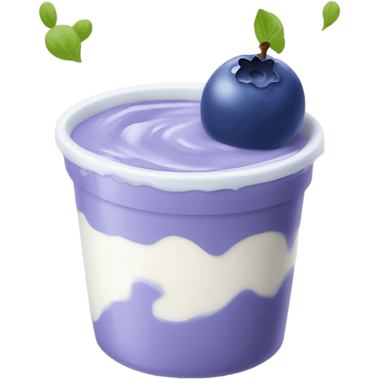 Blueberry yogurt  emoji