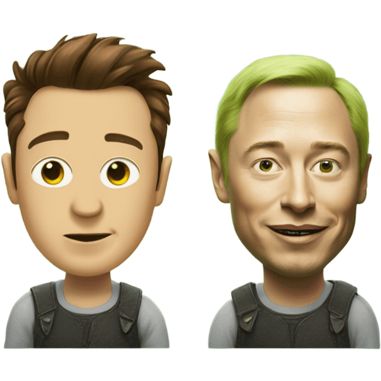 elon musk with shrek face emoji