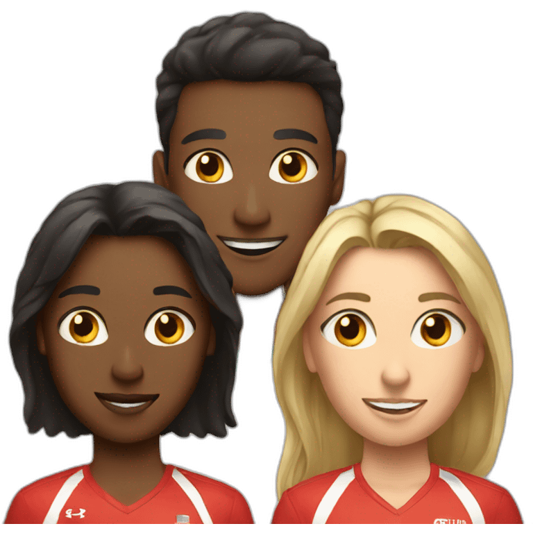 three athletes emoji