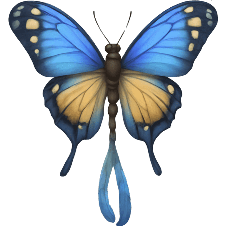 Mariposa azul  emoji