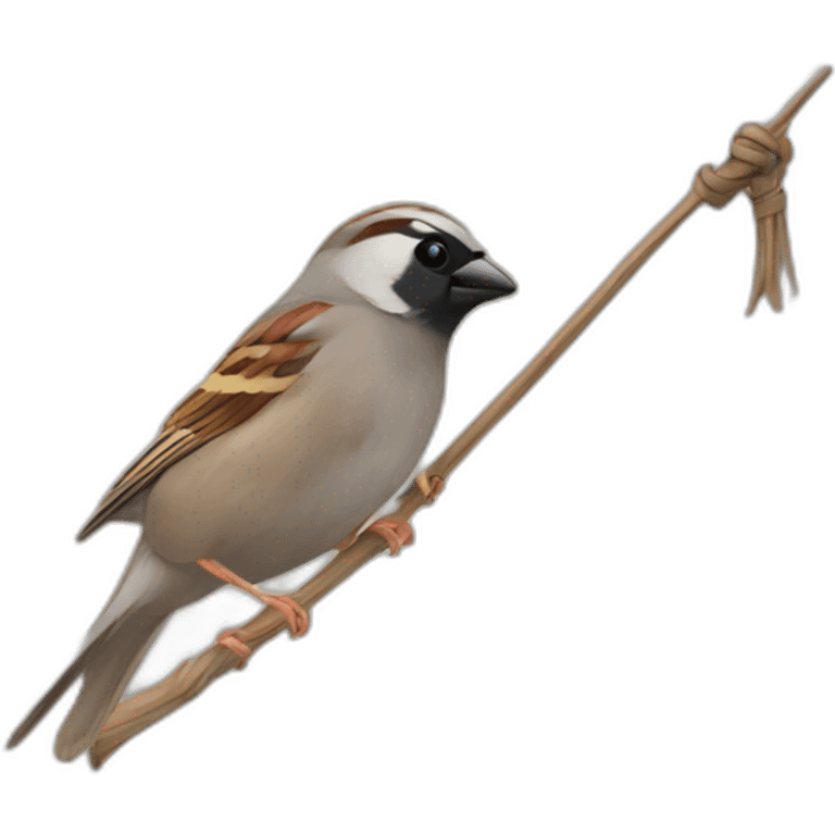 sparrow catch flag emoji