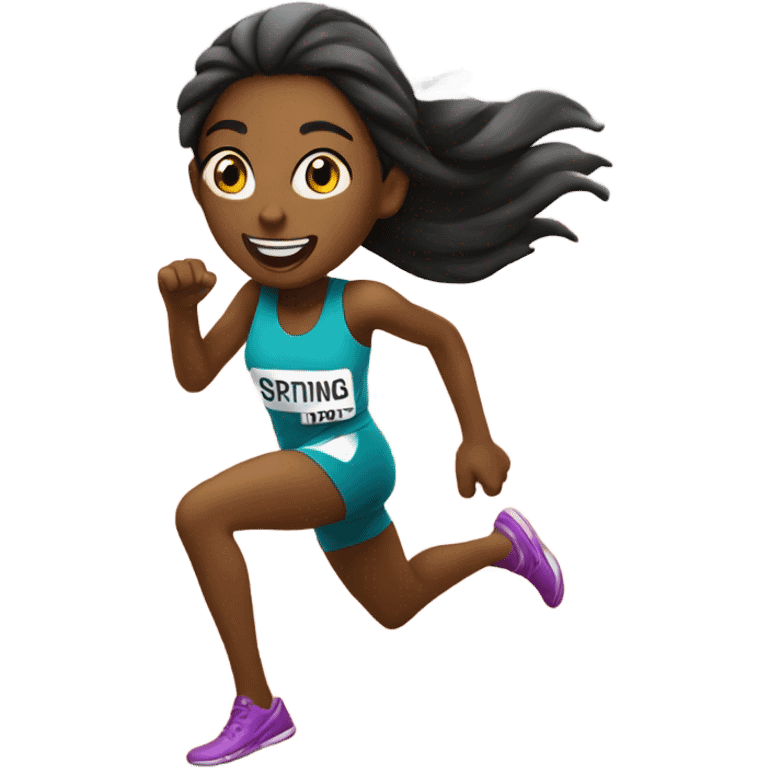 Sprinting girl emoji