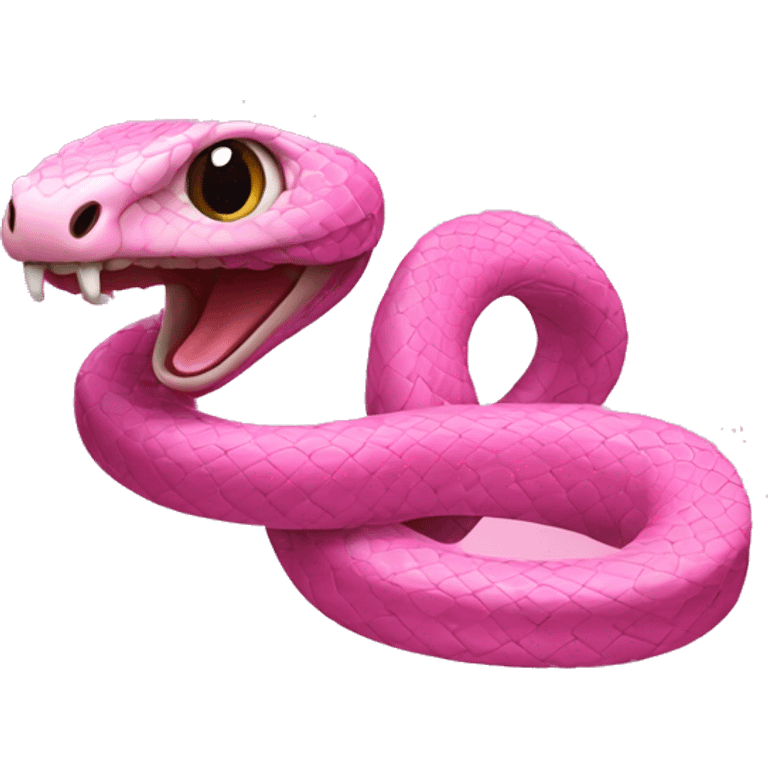 pink snake emoji