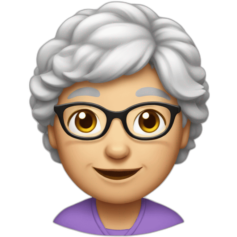 grandma cat emoji