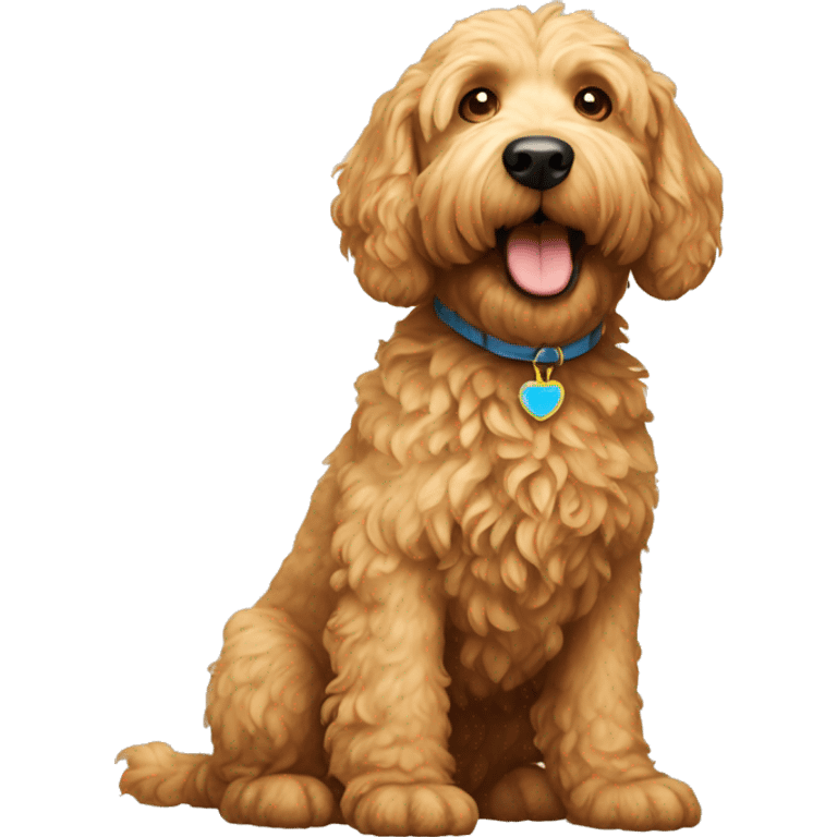 golden doodle dog emoji