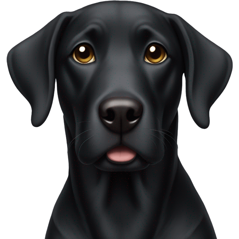 Black lab  emoji