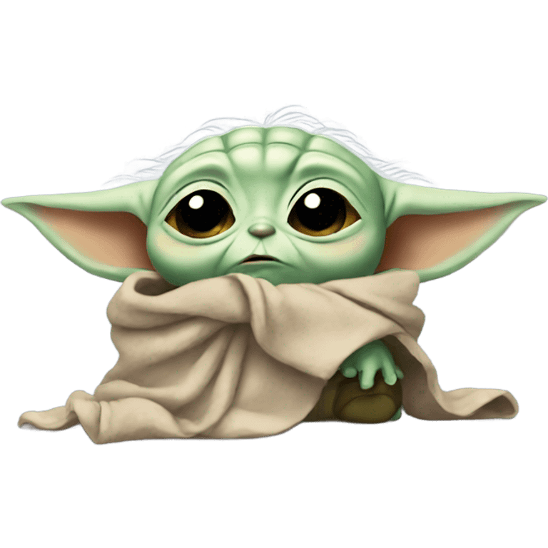 baby yoda crying emoji