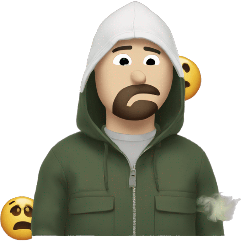 Kenny from South Park smoking a rolled cbd blunt emoji