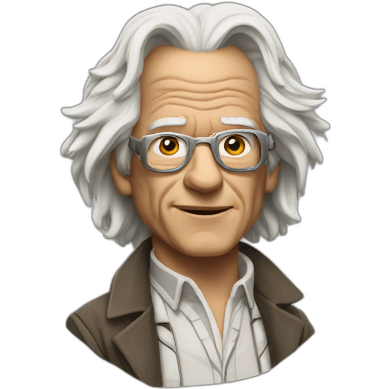 Doc Brown back in the future emoji