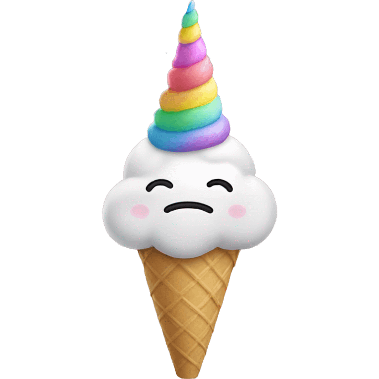 icecream unicorn horn emoji