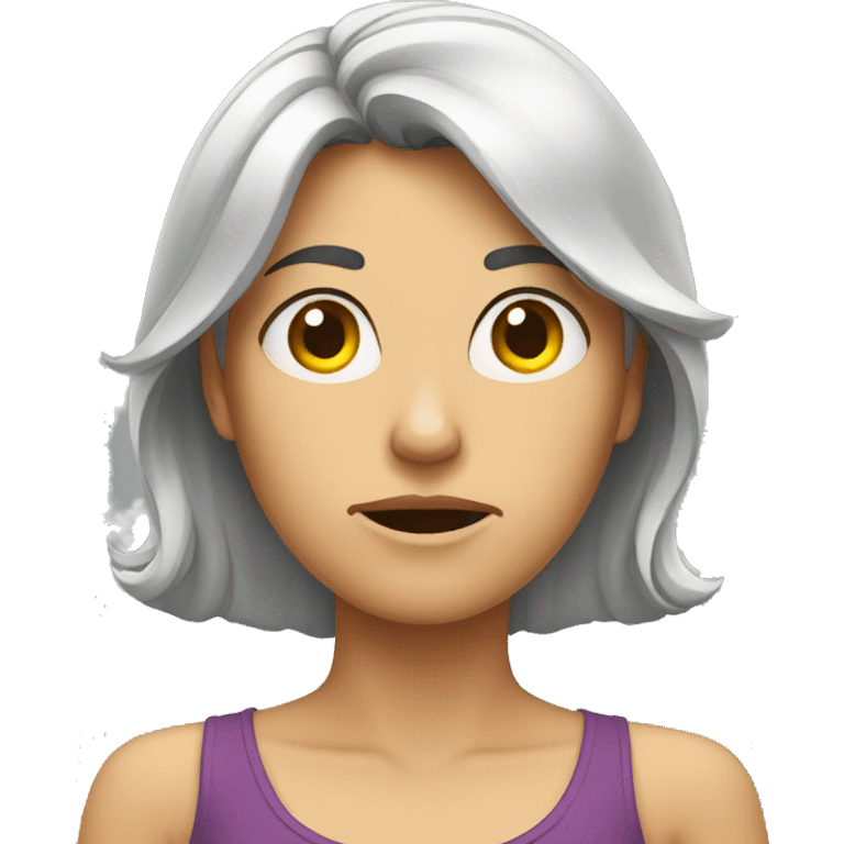 woman unhappy emoji