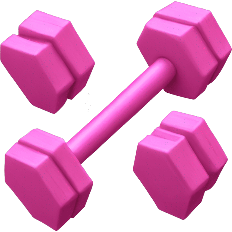 pink barbell emoji