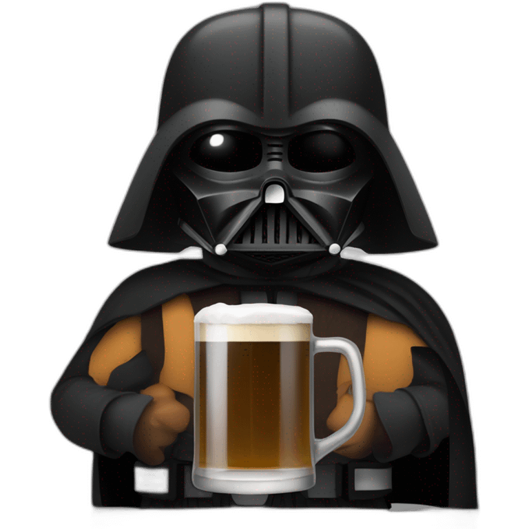 dark vador qui boit une biere emoji