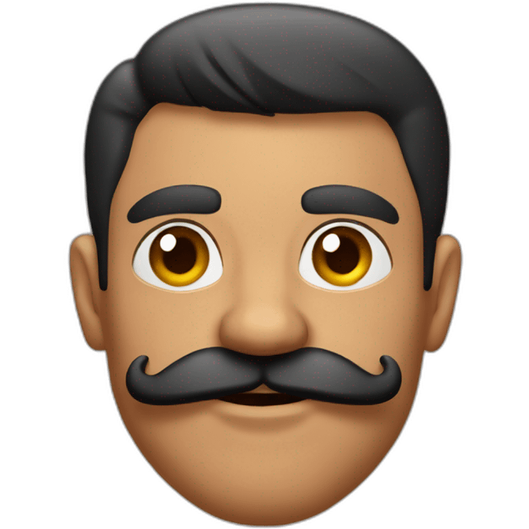 Muscles mustache expressive Cuban man emoji