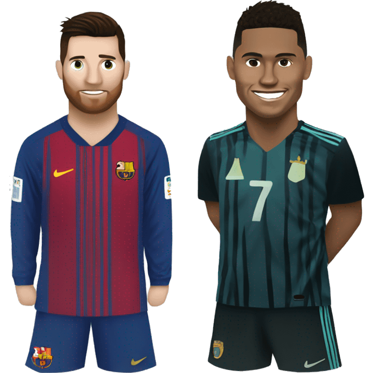 Messi and ronaldo  emoji