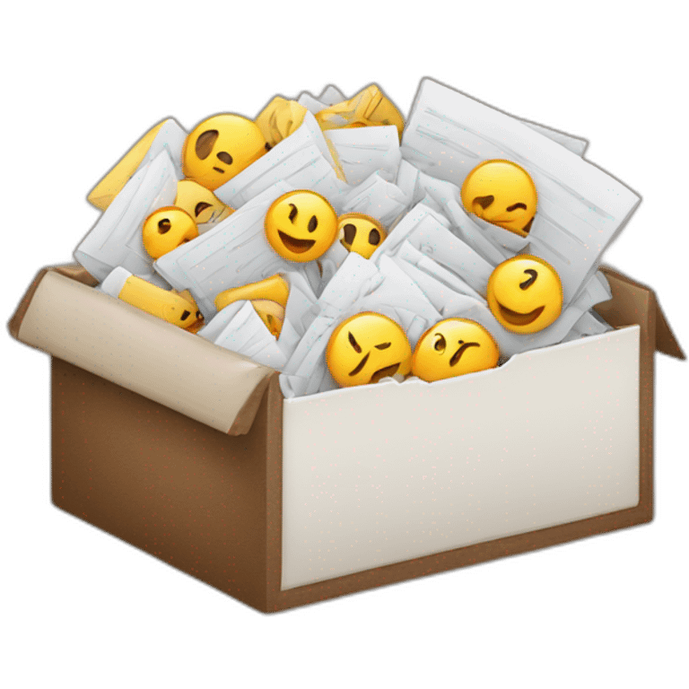 overflowing inbox emoji