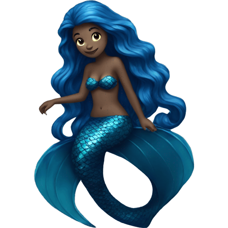 dark blue mermaid  emoji