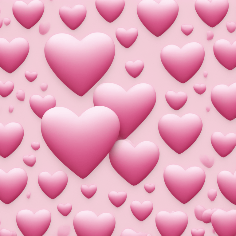 heart white and pink emoji