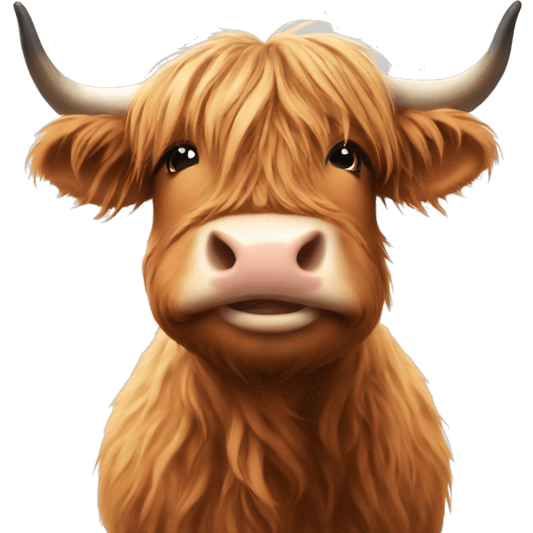 highland cow kissy face  emoji