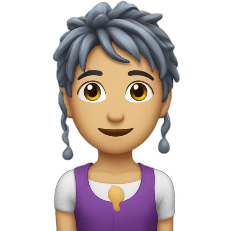 berenjena y gotas emoji