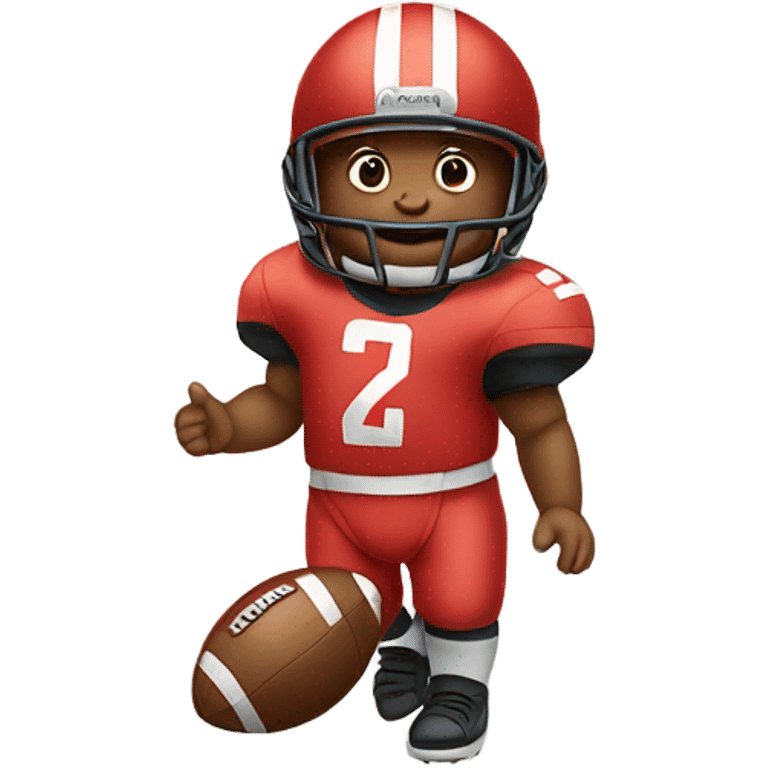 Baby as a football player  emoji