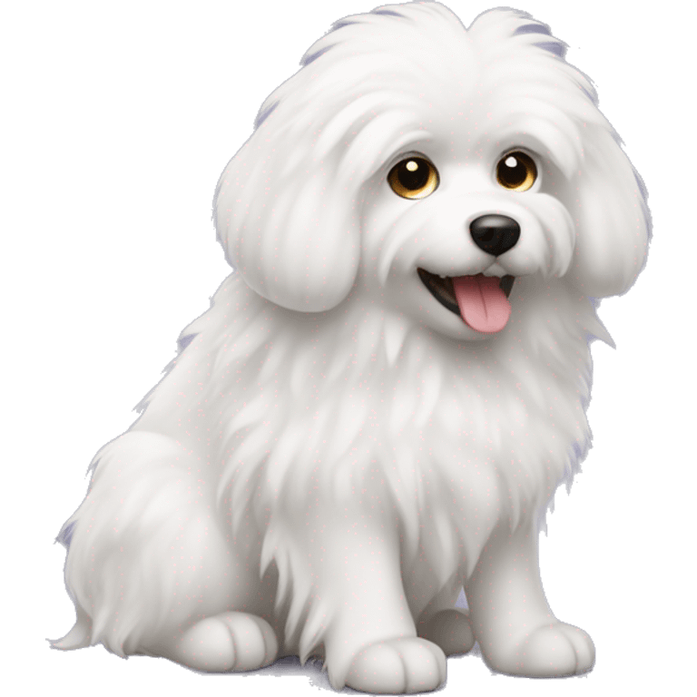 White fluffy dog emoji