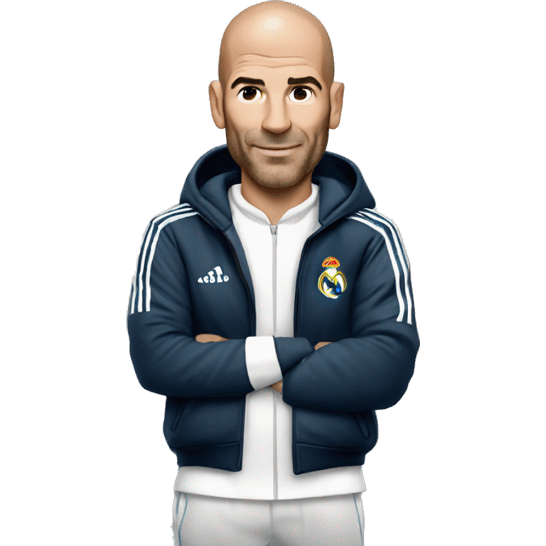 zidane in a real madrid jacket emoji