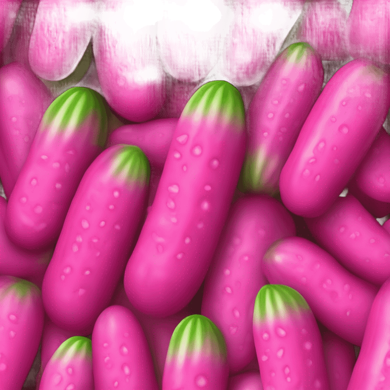 pink pickle  emoji