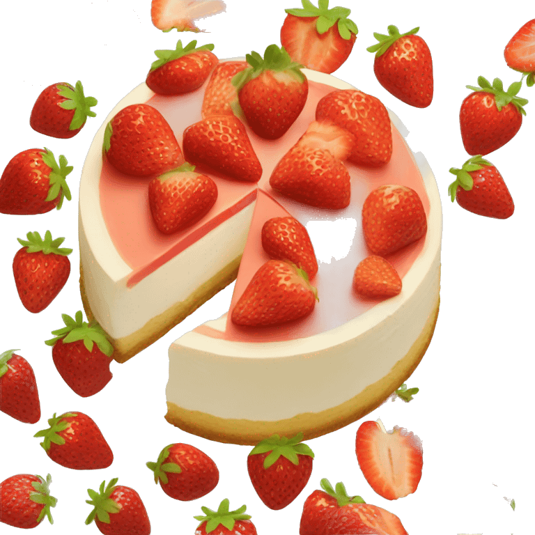 strawberry cheesecake  emoji