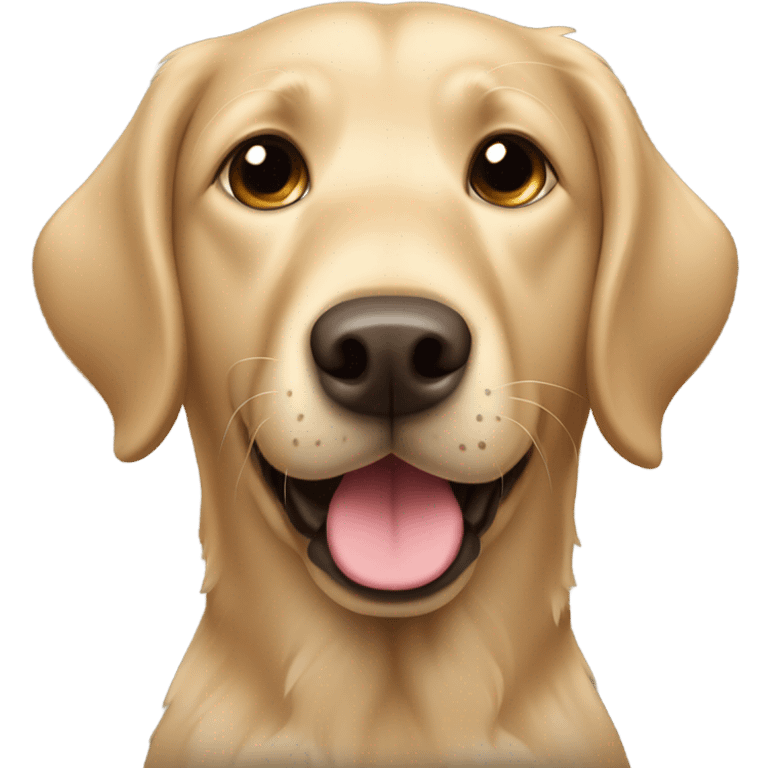 Shaggy tan Labrador retriever  emoji