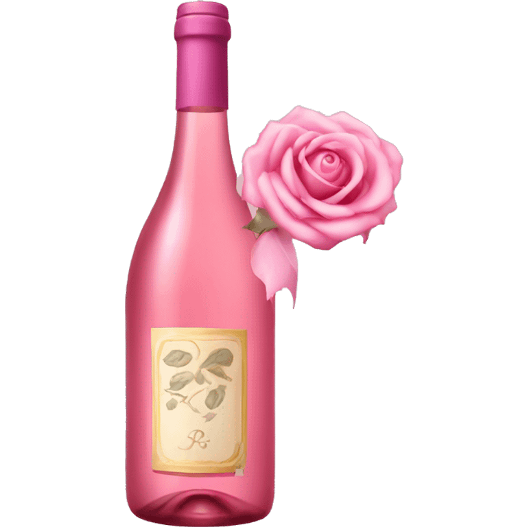 pink rose wine emoji