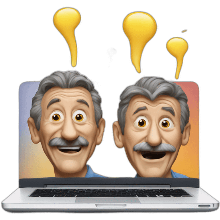 chuckle brothers laptop emoji