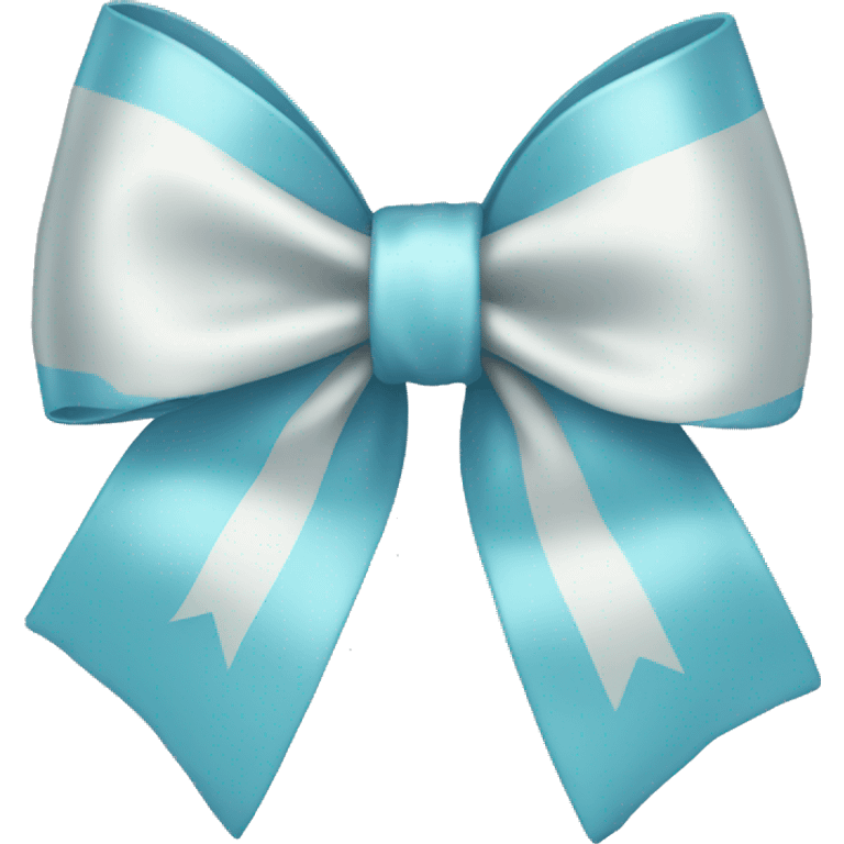 light blue bow emoji